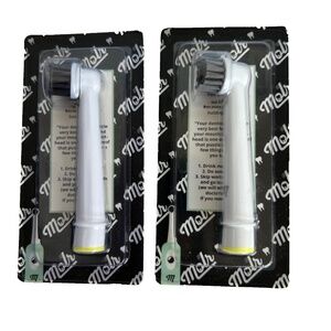Lot of 2 Molr Dental Club Replacement Toothbrush Heads NEW Sealed Yellow ID Ring